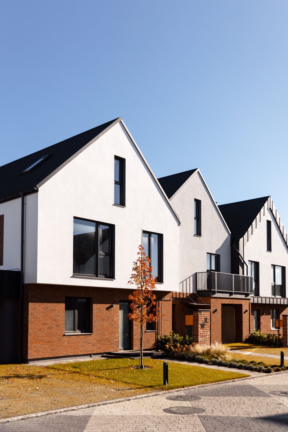 A townhouse development site